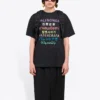 Camiseta de manga corta con logo estampado «Negro» 612965TJVI32771