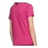 Camiseta de manga corta con logo retro pequeño, rosa 570796TBV435630