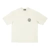 Camiseta de manga corta con logotipo Scissor Crest «Crema» 612966TMVA29069