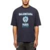 Camiseta de manga corta con logotipo Varsity «Navy» 612966TMV954140