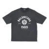 Camiseta de manga corta con logotipo Varsity «Negro lavado» 612966TMV981000