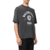 Camiseta de manga corta con logotipo Varsity «Negro lavado» 612966TMV981000