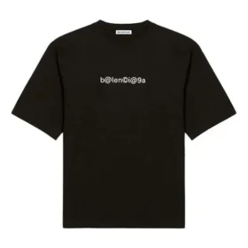 Camiseta de manga corta, corte ajustado y diseño simbólico, color negro 612964TIV501070 Camiseta de manga corta, corte ajustado y diseño simbólico, color negro 612964TIV501070