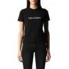 Camiseta de manga corta, corte ajustado y diseño simbólico, color negro 612964TIV501070
