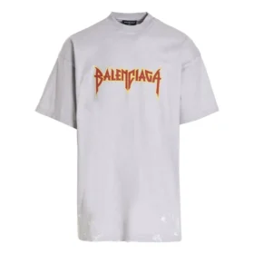 Camiseta de manga corta de Metallica, corte oversize «Blanco Naranja» 694576TMV880901 Camiseta de manga corta de Metallica, corte oversize «Blanco Naranja» 694576TMV880901