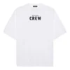 Camiseta de manga corta para hombre Balenciaga con estampado de letras, color blanco, 620969TIV749040