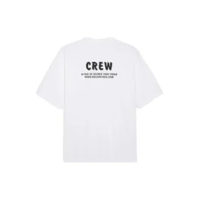 Camiseta de manga corta para hombre Balenciaga con estampado de letras, color blanco, 620969TIV749040 Camiseta de manga corta para hombre Balenciaga con estampado de letras, color blanco, 620969TIV749040
