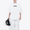 Camiseta de manga corta para hombre Balenciaga con estampado de letras, color blanco, 620969TIV749040