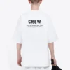 Camiseta de manga corta para hombre Balenciaga con estampado de letras, color blanco, 620969TIV749040