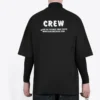 Camiseta de manga corta para hombre Balenciaga con estampado de letras, color negro 620969TIV741070