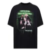 Camiseta de manga corta para hombre Balenciaga Speedhunters Band, color negro, 556133TCV381000