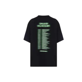 Camiseta de manga corta para hombre Balenciaga Speedhunters Band, color negro, 556133TCV381000 Camiseta de manga corta para hombre Balenciaga Speedhunters Band, color negro, 556133TCV381000