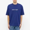 Camiseta de manga corta para hombre con el logotipo «Alphabet» de Balenciaga, azul, 612966TIV541195