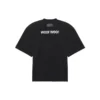 Camiseta de manga corta retro con estampado SS21, color negro 641614TJVH11000