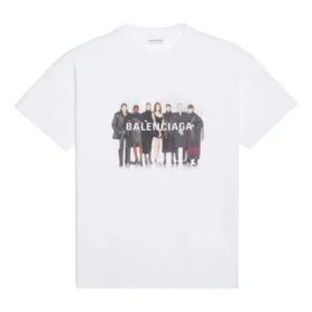 Camiseta de manga corta retro con logo impreso de la banda «Blanca» 612965TIV479000 Camiseta de manga corta retro con logo impreso de la banda «Blanca» 612965TIV479000