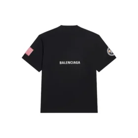 Camiseta de manga corta retro espacial de colaboración Balenciaga x NASA «Negro» 651795TKVD71070 Camiseta de manga corta retro espacial de colaboración Balenciaga x NASA «Negro» 651795TKVD71070