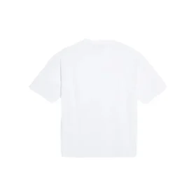 Camiseta de manga corta retro para hombre de Balenciaga con estampado del logotipo y retrato, color blanco, 612966TIV479000 Camiseta de manga corta retro para hombre de Balenciaga con estampado del logotipo y retrato, color blanco, 612966TIV479000