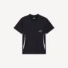 Camiseta de manga corta techwear para hombre en azul marino/blanco Camiseta de manga corta techwear para hombre en azul marino/blanco