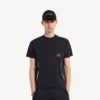 Camiseta de manga corta techwear para hombre en azul marino/blanco Camiseta de manga corta techwear para hombre en azul marino/blanco