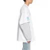 Camiseta de manga doble Balenciaga x WFP «Blanca» 698089TMVL29086
