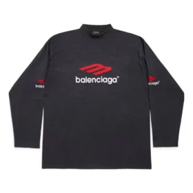 Camiseta de manga larga 3B Sports Icon, estilo oversize «Negro, rojo y blanco» 720250TPVD71470