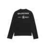 Camiseta de manga larga Balenciaga x WFP, corte mediano «Negro» 612967THV841000