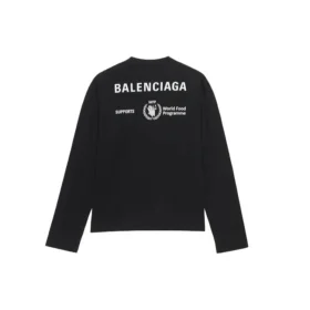 Camiseta de manga larga Balenciaga x WFP, corte mediano «Negro» 612967THV841000