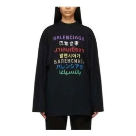 Camiseta de manga larga con logotipo «Black Multicolor» 641667TJVI32771