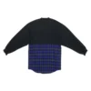 Camiseta de manga larga con parche BB Authentic «Negro Azul» 698227TMM085212