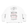 Camiseta de manga larga de metal para hacer tú mismo, corte mediano «Blanco, negro, rojo» 699191TPVO29065