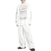 Camiseta de manga larga de metal para hacer tú mismo, corte mediano «Blanco, negro, rojo» 699191TPVO29065