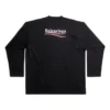 Camiseta de manga larga de Political Campaign, corte grande «Negro» 681046TKVJ11070