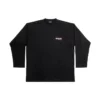 Camiseta de manga larga de Political Campaign, corte grande «Negro» 681046TKVJ11070