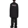 Camiseta de manga larga de Political Campaign, corte grande «Negro» 681046TKVJ11070