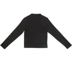Camiseta de manga larga del Fashion Institute, corte mediano «Black» 698124TMVH51073