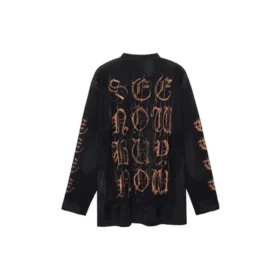 Camiseta de manga larga Heavy Metal, corte oversize «Black Faded» 739783TOVE11055