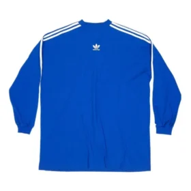 Camiseta de manga larga oversize Balenciaga x adidas «Azul» 728789TNVA65531