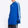 Camiseta de manga larga oversize Balenciaga x adidas «Azul» 728789TNVA65531