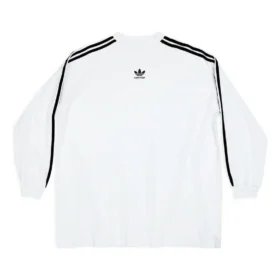 Camiseta de manga larga oversize Balenciaga x adidas «Blanca» 728789TNVA61156