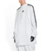 Camiseta de manga larga oversize Balenciaga x adidas «Blanca» 728789TNVA61156