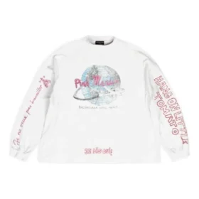 Camiseta de manga larga oversize Balenciaga x Pink Martini «Ecru» 699191TMVN99800