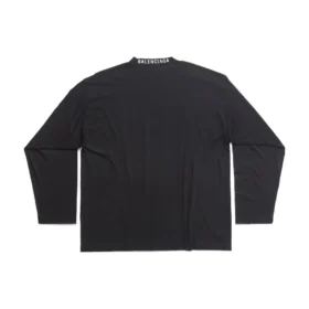 Camiseta de manga larga oversize «Black Faded» 739783TOVF49034