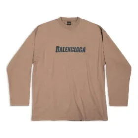 Camiseta de manga larga oversize «Caqui» 681046TNVL17761