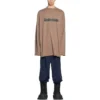 Camiseta de manga larga oversize «Caqui» 681046TNVL17761