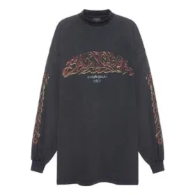 Camiseta de manga larga Oversized «Black Faded» 739027TPVM81568