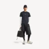 Camiseta de manga larga para hombre estilo «techwear» en azul marino/blanco Camiseta de manga larga para hombre estilo «techwear» en azul marino/blanco