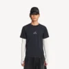 Camiseta de manga larga para hombre estilo «techwear» en azul marino/blanco Camiseta de manga larga para hombre estilo «techwear» en azul marino/blanco