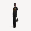 Camiseta de mujer Balenciaga Sacra Cœur de corte medio en negro Camiseta de mujer Balenciaga Sacra Cœur de corte medio en negro