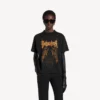 Camiseta de mujer Balenciaga Sacra Cœur de corte medio en negro Camiseta de mujer Balenciaga Sacra Cœur de corte medio en negro