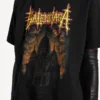 Camiseta de mujer Balenciaga Sacra Cœur de corte medio en negro Camiseta de mujer Balenciaga Sacra Cœur de corte medio en negro